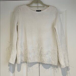 UNWINE white velvet sweater